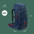 Туристическа раница KADVA Vagabundo 40 л синя 24