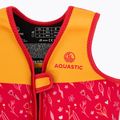 Детска жилетка за плаване AQUASTIC Junior, розова/жълта 3