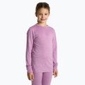 Детски комплект термобельо WOOLCANO Merino 100% SET0683 purple 3