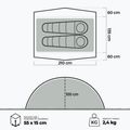 Палатката за трекинг двуместна KADVA EXPEDIT 2 PRO silver 7