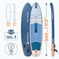 SUP дъска AQUASTIC Perth Pro 11'2" allround white 21