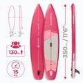 Комплект надуваема дъска SUP AQUASTIC Touring 11'6" pink 27