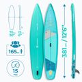 SUP AQUASTIC Туристическа дъска 12'6" зелена 19