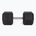 TREXO Hex 37.5 кг гумирани дъмбели 4