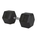 TREXO Hex 37.5 кг гумирани дъмбели 5