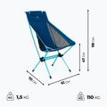 Туристически стол KADVA Sego Mid ultralight blue 2