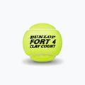 Dunlop Fort Clay Court топки за тенис 4B 18 x 4 бр. жълти 601318 3