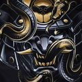 Мъжки шорти Ground Game MMA Oni Samurai black 22SHORMMASAM3 7