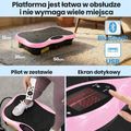 Вибрационна платформа Extralink Moonwalk Spin Move black/pink 15