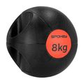Spokey Gripi 8 кг медицинска топка черна и червена 929866