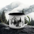 Туристическа чаша Alpinus Enamelled White Bear 3