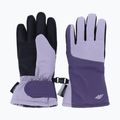 Детски скиорски ръкавици 4F Fnk U189 light violet