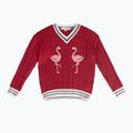 Детски пуловер KID STORY Organic cotton red flamingo
