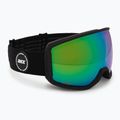Скиорска маска IMX Peak black matt/black/green irridium/brown