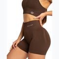 Дамски шорти за тренировка Gym Glamour Push Up 2.0 dark chocolate 3