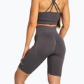 Дамски шорти тип клин за тренировка Gym Glamour Push Up 2.0 dark silver 2