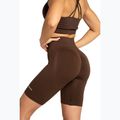 Дамски шорти тип клин за тренировка Gym Glamour Push Up 2.0 dark chocolate 5