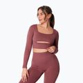 Дамска блуза с дълъг ръкав за  тренировка Carpatree Dopamine Buzz Seamless rose/brown