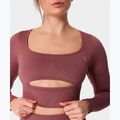 Дамска блуза с дълъг ръкав за  тренировка Carpatree Dopamine Buzz Seamless rose/brown 4
