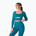 Дамска блуза с дълъг ръкав за  тренировка Carpatree Dopamine Buzz Seamless petrol green