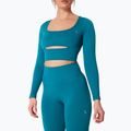 Дамска блуза с дълъг ръкав за  тренировка Carpatree Dopamine Buzz Seamless petrol green 3