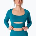 Дамска блуза с дълъг ръкав за  тренировка Carpatree Dopamine Buzz Seamless petrol green 4