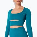 Дамска блуза с дълъг ръкав за  тренировка Carpatree Dopamine Buzz Seamless petrol green 5