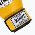WINDY Classic Синтетична кожа жълти боксови ръкавици 6