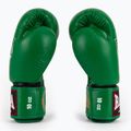 RAJA BOXING Единична стандартна естествена кожа зелени боксови ръкавици 4