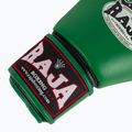 RAJA BOXING Единична стандартна естествена кожа зелени боксови ръкавици 6