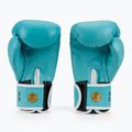 RAJA BOXING Единична стандартна естествена кожа светлосини боксови ръкавици 3