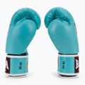 RAJA BOXING Единична стандартна естествена кожа светлосини боксови ръкавици 4