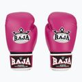 RAJA BOXING Единична стандартна естествена кожа розови боксови ръкавици 2