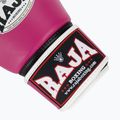 RAJA BOXING Единична стандартна естествена кожа розови боксови ръкавици 6