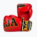 RAJA BOXING Произход Стандартна естествена кожа червени боксови ръкавици 3