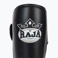 RAJA BOXING Олекотени предпазители за подбедрици от полукожа черни 6