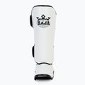 RAJA BOXING Олекотени предпазители за пищяли Полукожени бели протектори за пищяли и стъпала 4