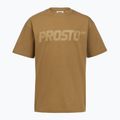 Мъжка тениска PROSTO Big Logo cinnamon beige