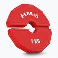 Тежест за наслагване на HMS TSN100 2 x 1 kg червен 2