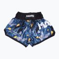 Мъжки тренировъчни шорти MANTO Muay Thai Block blue MNS503_MUL_2S