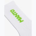 Чорапи MANTO Logotype white/green 2
