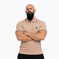 Мъжка поло тениска Octagon Legion Tipped Small Logo 3D Polo beige 3