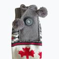 Glovii GQ4 бели/червени/сиви отопляеми чехли с чорапи 6
