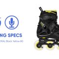 Мъжки Powerslide Imperial One 80 black/yellow 908376 16