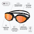 Огледални очила за плуване BuddySwim OzeanX Mirror black / orange 8