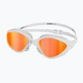 Огледални очила за плуване BuddySwim OzeanX Mirror white / orange