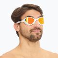 Огледални очила за плуване BuddySwim OzeanX Mirror white / orange 2