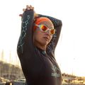 Огледални очила за плуване BuddySwim OzeanX Mirror white / orange 3