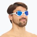 Огледални очила за плуване BuddySwim OzeanX Mirror white / blue 7