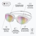 Очила за плуване BuddySwim OzeanX Mirror white / iridium 4